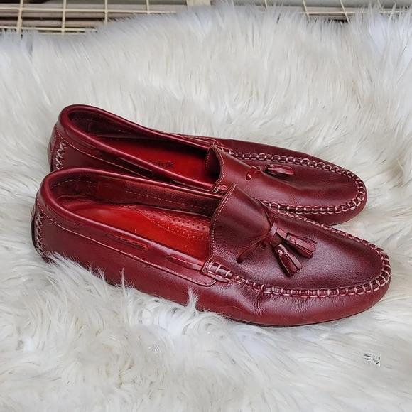 Paul Frederick Tassel Italian driving mocs M8/ W10 - Picture 1 of 11